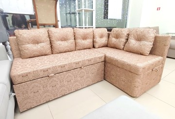 Кухонный диван Яшма 1 ДУ Весь в ткани Жаккард AFINA 06 в Магадане