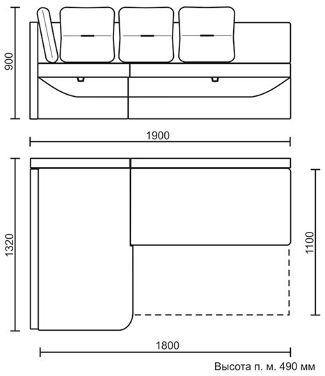 Угловой кухонный диван Яшма 1 ДУ в Магадане - изображение 8