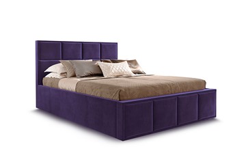Кровать с основанием Октавия 1400,Мора фиолетовый в Магадане