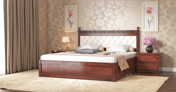 Двуспальная кровать СВ-Стиль Ричард 160*200 с основанием в Магадане