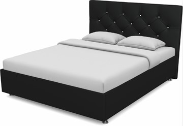 Кровать полуторная Моника 1400 с основанием (Nitro Black) в Магадане