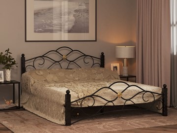 Кровать в спальню Гарда 3, 160х200, черная в Магадане