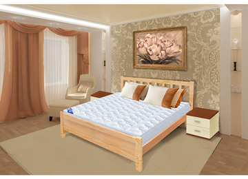 Кровать 2-спальная Прага 160х190 с оcнованием в Магадане