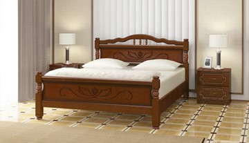 Спальная кровать Карина-5 (Орех) 90х200 в Магадане