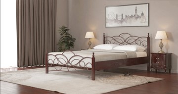 Полуторная кровать СВ-Стиль Марго 140*200 с основанием в Магадане