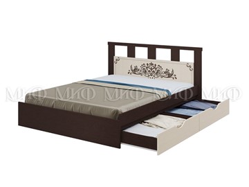 Кровать спальная Жасмин 1600 с ящиками в Магадане