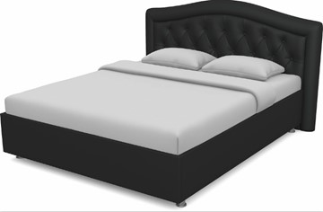 Кровать с механизмом 2-спальная Луиза 1600 (Nitro Black) в Магадане