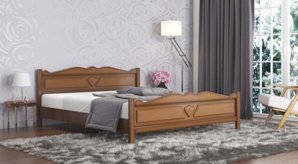 Кровать 1.5-спальная Венеция 140*200 с основанием в Магадане - изображение