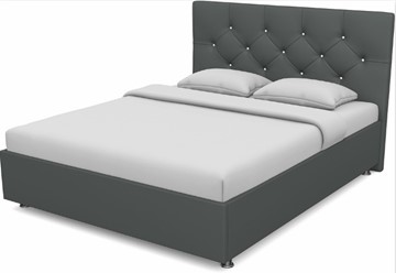 Кровать полуторная Моника 1400 с основанием (Nitro Grey) в Магадане