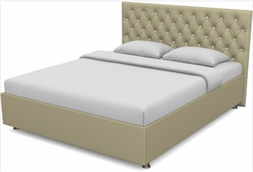 Кровать полутороспальная Флоренция-А 1400 с основанием (Nitro Cream) в Магадане