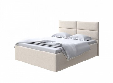 Двуспальная кровать Clever 200х200 без кроватного основания Искусственная шерсть (Лама Бежевый) в Магадане