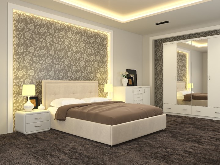 Спальная кровать Adele размер 160*200 с основанием в Магадане - изображение 4