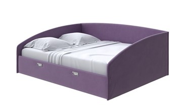 Двуспальная кровать Bono 160х200, Микрофибра (Diva Вяленая cлива) в Магадане