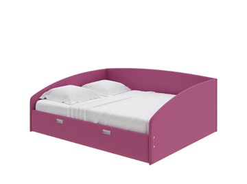 Кровать спальная Bono 160х200, Рогожка (Savana Berry) в Магадане