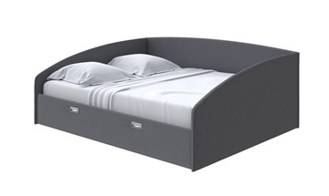 Спальная кровать Bono 180х200, Велюр (Scandi Cotton 25 Графитовый) в Магадане