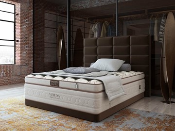 Кровать Chocolate Compact/Basement 180х200, Микровелюр (Manhattan Лесной каштан) в Магадане