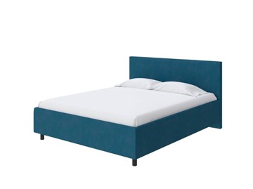 Двуспальная кровать Como (Veda) 3 140x200, Микрофибра (Diva Синий) в Магадане