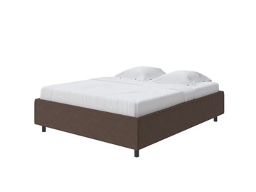 Кровать в спальню Como (Veda) Base 1 140x200, Рогожка (Levis 37 Шоколад) в Магадане