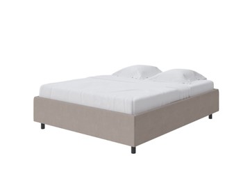 Двуспальная кровать Como (Veda) Base 1 140x200, Рогожка (Тетра Бежевый) в Магадане