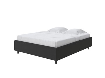 Спальная кровать Como (Veda) Base 1 140x200, Велюр (Forest 520 Темно-серый) в Магадане