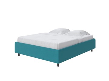 Спальная кровать Como (Veda) Base 1 140x200, Велюр (Forest 562 Голубой) в Магадане