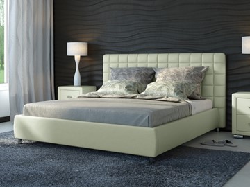 Кровать в спальню Corso-3 160х200, Экокожа (Зеленое яблоко) в Магадане