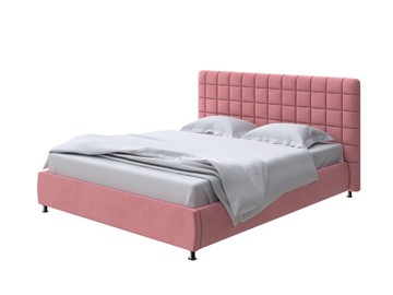 Кровать в спальню Corso-3 160х200, Велюр (Ultra Ягодный сорбет) в Магадане