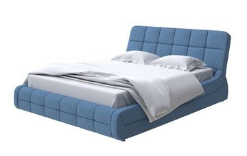 Кровать двуспальная Corso-6 200х200, Искусственная шерсть (Лама Индиго) в Магадане