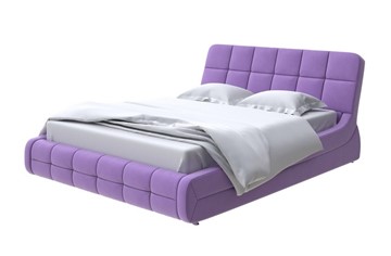 Спальная кровать Corso-6 200х200, Велюр (Forest 741 Светло-фиолетовый) в Магадане