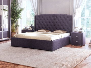 Кровать 2-спальная Dario Slim 180x200, Велюр (Лофти Слива) в Магадане