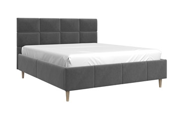 Двуспальная кровать Ханна 180х200 (Холодный Серый) с основанием в Магадане
