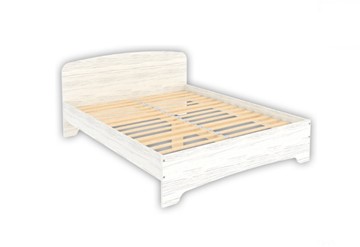 Спальная кровать KМ16 с основанием, цвет Арктика в Магадане
