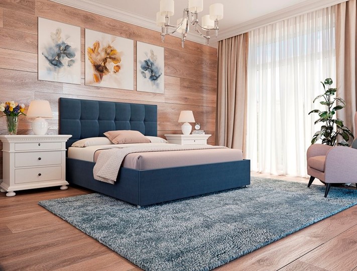 Кровать спальная Люкс размер 160*200 с основанием в Магадане - изображение 3