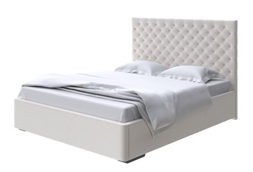 Двуспальная кровать Modena 200x200, Велюр (Scandi Cotton 3 Лён) в Магадане