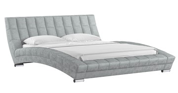 Двуспальная кровать Оливия 160 арт. Дарлинг грей сандал (светло-серый) с основанием в Магадане