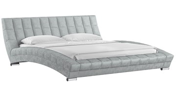 Кровать двуспальная Оливия 180 арт. Дарлинг грей сандал (светло-серый) с основанием в Магадане