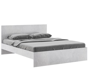 Кровать двуспальная Осло М14 с настилами Лайт (Цемент светлый) в Магадане