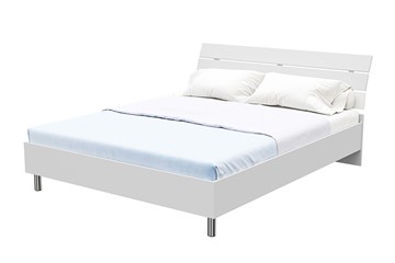 Двуспальная кровать Rest 1, 180х200, ЛДСП (Белый) в Магадане