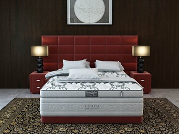 Спальная кровать Chocolate/Basement 180х200, Микровелюр (Manhattan Гранатовый) в Магадане