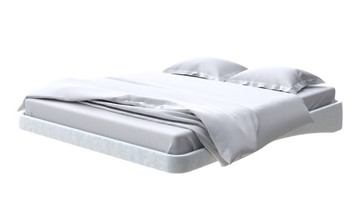 Парящая кровать 160х200, Флок (Бентлей Светло-серый) в Магадане