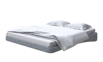 Парящая кровать 160х200, Рогожка (Levis 85 Серый) в Магадане