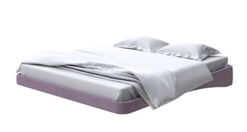 Кровать двуспальная парящая 160х200, Велюр (Ultra Сливовый) в Магадане