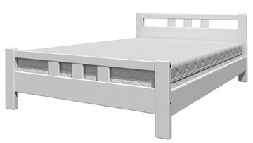 Полутороспальная кровать Вероника-2 (Белый Античный) 140х200 в Магадане