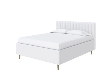 Кровать с бельевым ящиком Madison Lite 180x200, Экокожа (Белый) в Магадане