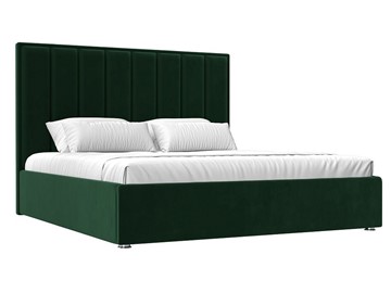Двуспальная кровать с механизмом Афродита 160, Зеленый (Велюр) в Магадане