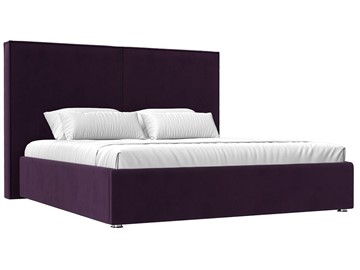Кровать с подъемным механизмом Аура 160, Фиолетовый (Велюр) в Магадане