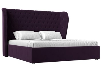 Кровать с подъемным механизмом Далия 160, Фиолетовый (Велюр) в Магадане