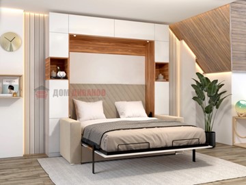 Кровать-шкаф с диваном Аделина 1400х2000 в Магадане