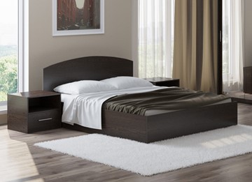 Двуспальная кровать с механизмом Этюд 160x200, Дуб Венге в Магадане