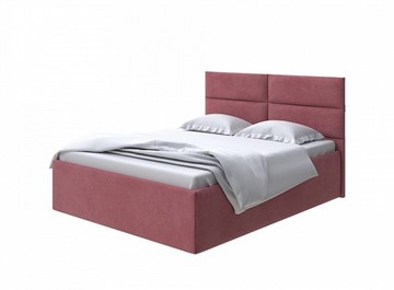 Двуспальная кровать Clever 160х200 без кроватного основания Велюр (Ultra Багряный) в Магадане
